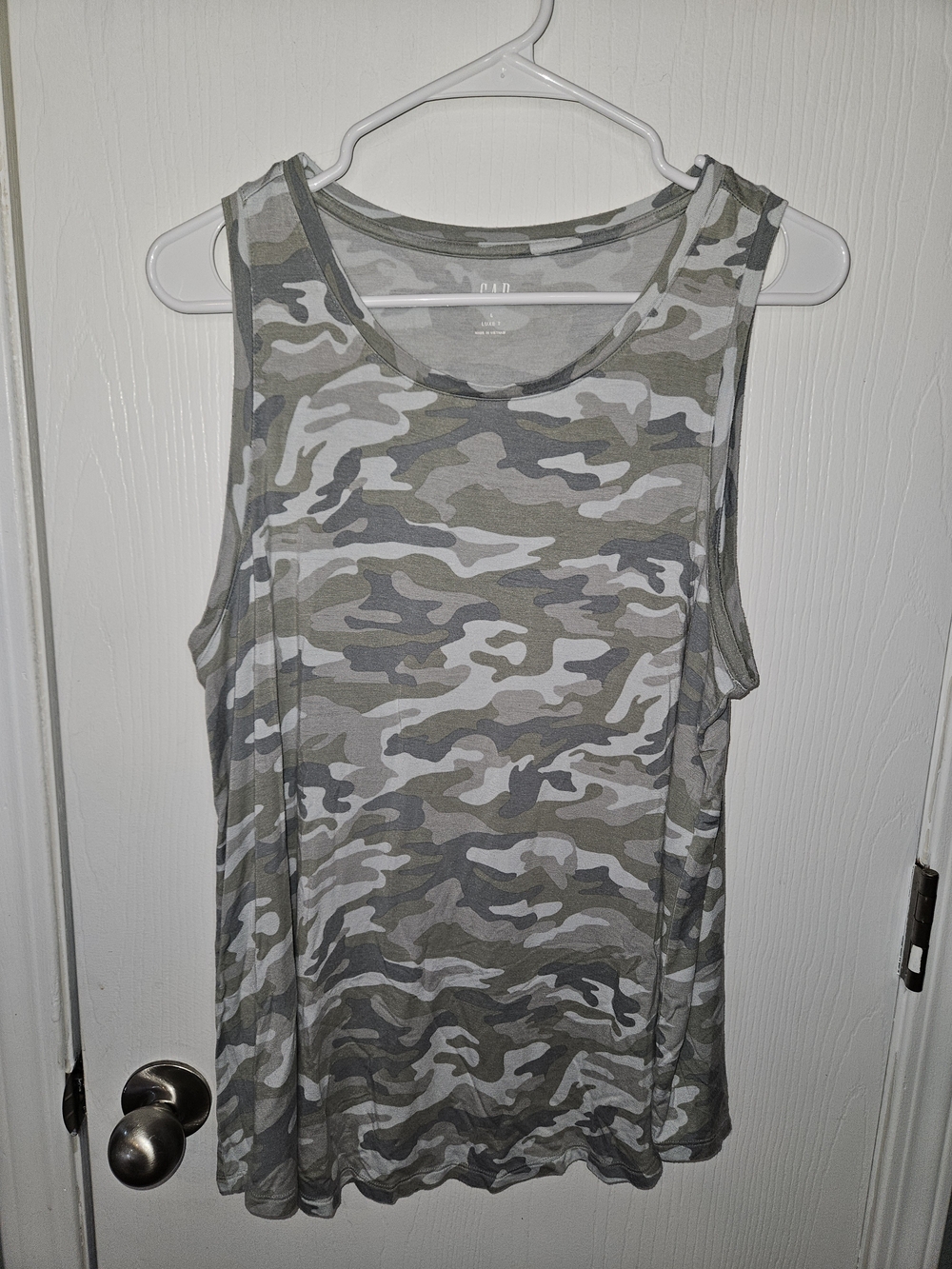 GAP Camo Tank Top - Gray & Olive
